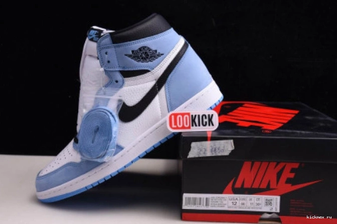 Cheap HIGH 1 UNIVERSITY WHITE RETRO AIR BLUE BLACK JORDAN 555088-134 0816